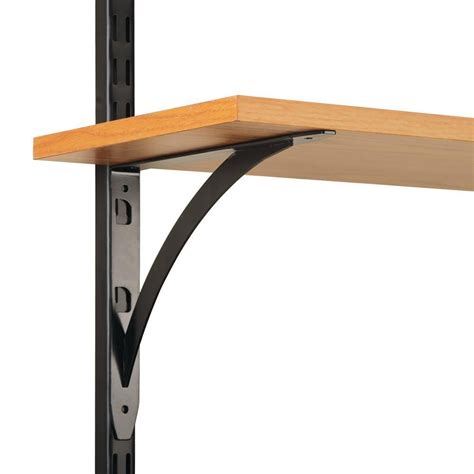 shelf brackets metal track|adjustable track shelving.